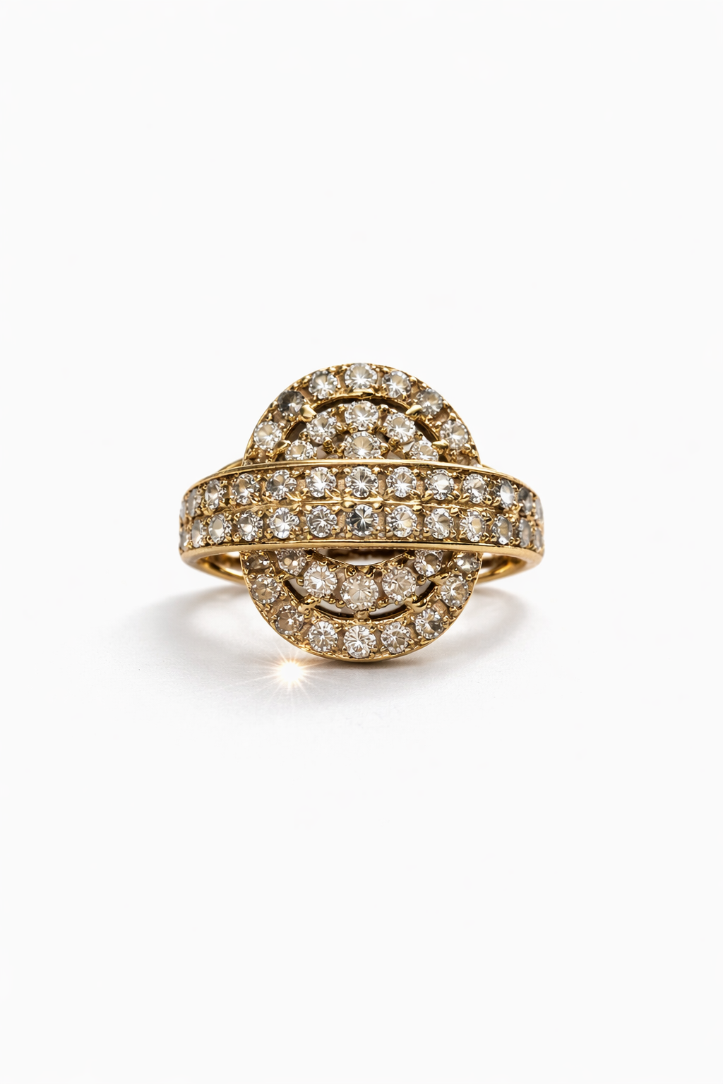 Aurora Oval Crystal Statement Ring