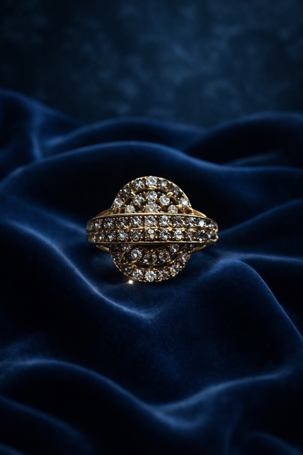 Aurora Oval Crystal Statement Ring
