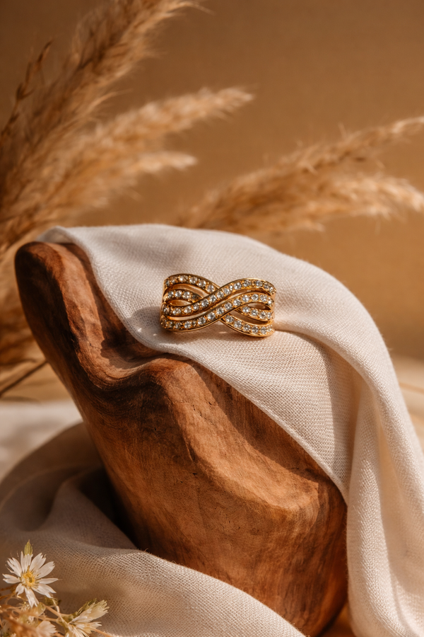 Infinity Crystal Crossover Ring