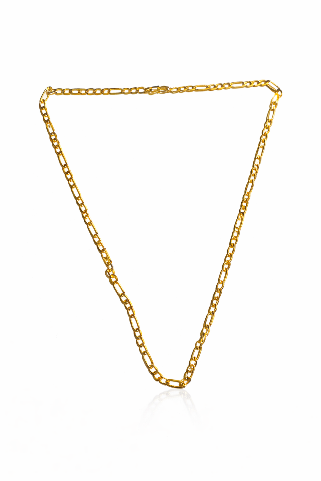 Luxe Figaro Chain Necklace – Gold Finish