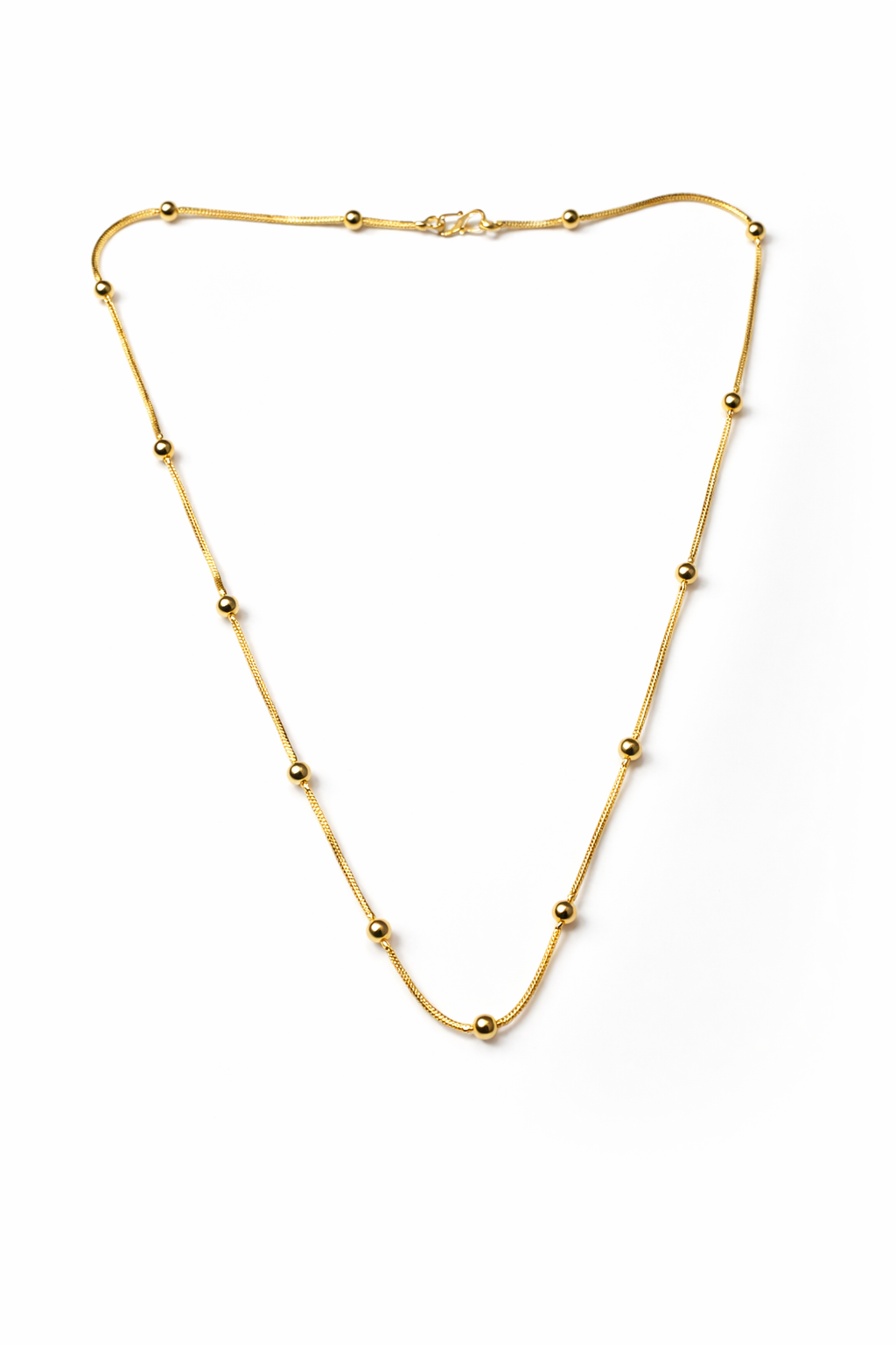 Luxe Snake Bead Chain – Minimal Gold Chain
