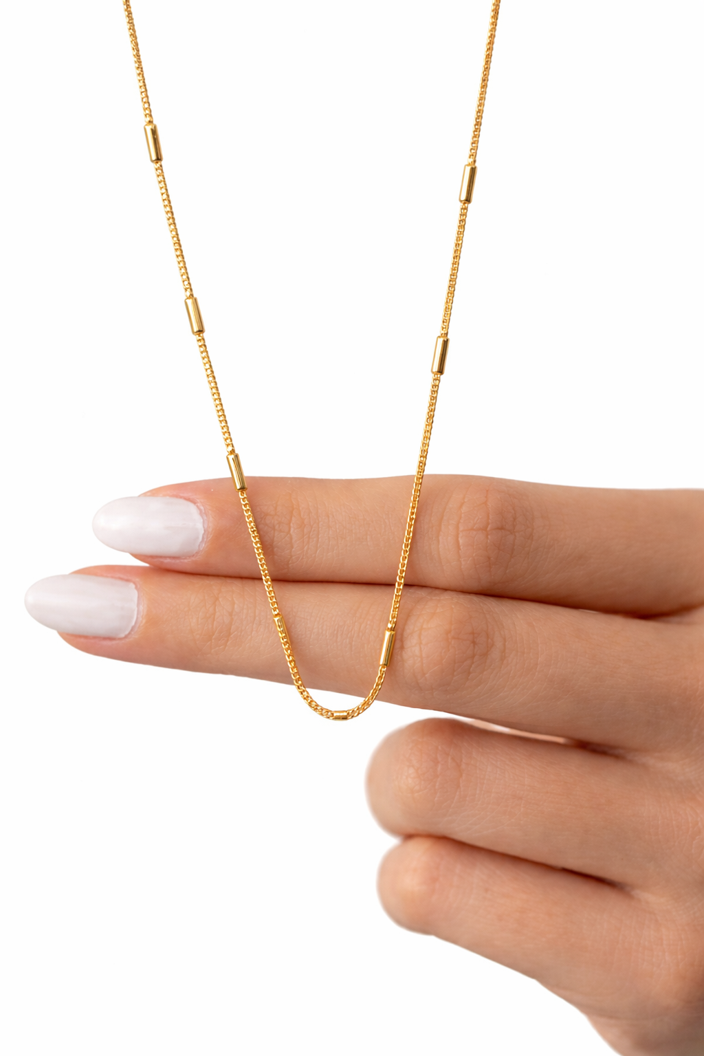 Minimal Bar Detail Chain – Sleek Gold Chain