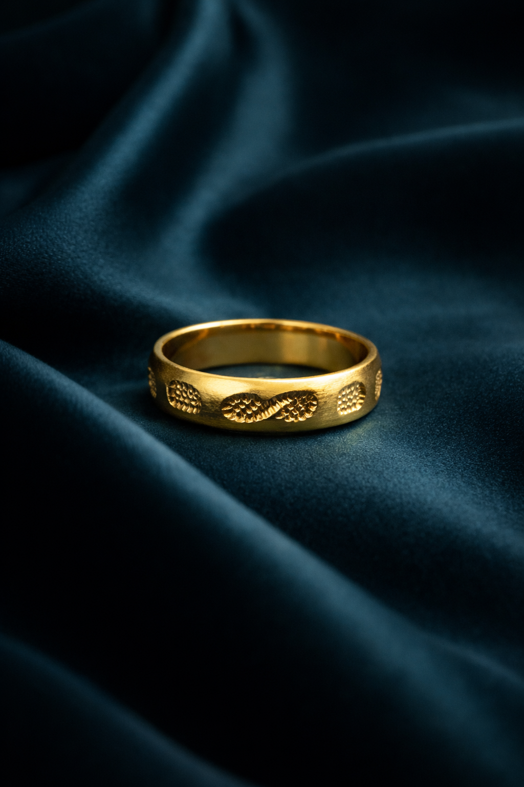 Minimal Infinity Engraved Band Ring